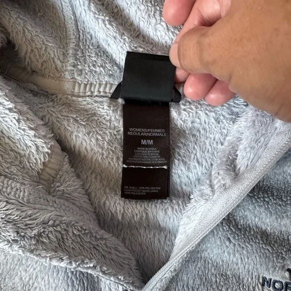 The North Face Blue Oso Fleece Full Zip Hoodie - Picture 6 of 8